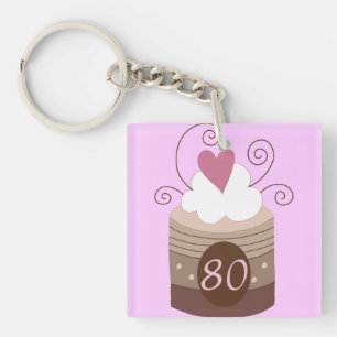 80th Birthday Gift Ideas For Her Keychain