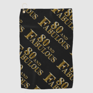 80th Birthday  Golf Towel