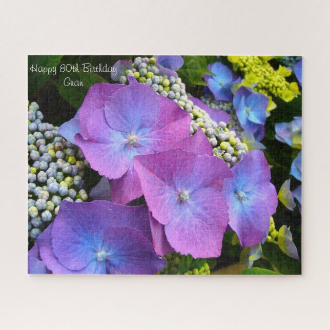 80th Birthday Granny. Jigsaw Puzzle (Horizontal)