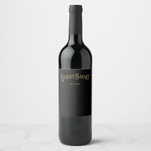 80th Birthday GuestShirt Guest Book Birthday Party Wine Label