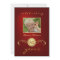 80th Birthday Invitations - Red & Gold Monogram