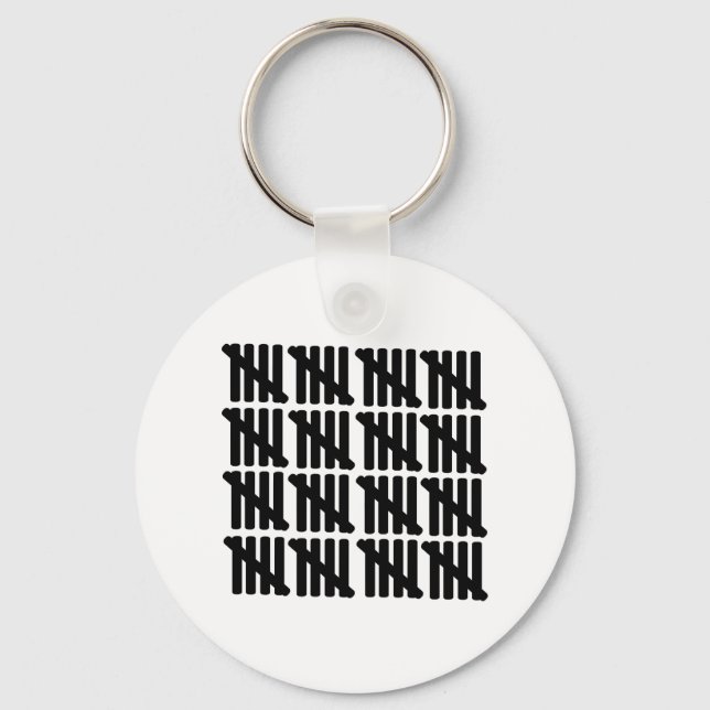 80th birthday keychain (Front)