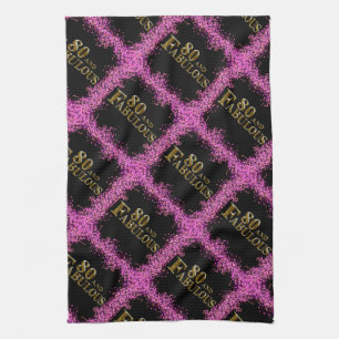 80th Birthday Kitchen Towel
