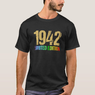 80th Birthday Ladies Mens 80 Years 1942    18 T-Shirt