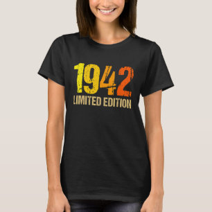 80th Birthday Ladies Mens 80 Years 1942 45 T-Shirt