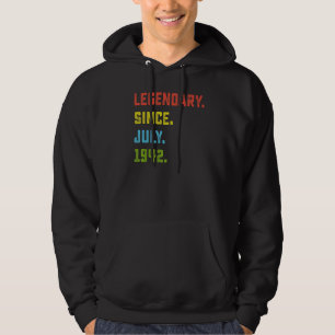 80th Birthday  Legendary Since July 1942 80 Years  Hoodie