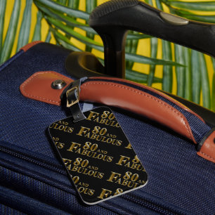 80th Birthday  Luggage Tag