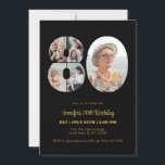 80th Birthday Number 80 Photo Collage Modern Black Invitation<br><div class="desc">Mark eighty years of wonderful memories and adventures with this captivating 80th Birthday Number Photo Collage. This customizable template is the perfect blend of creativity and sentiment, allowing you to create a truly memorable gift for your loved one's special day. Capture the essence of incredible years in a single masterpiece...</div>