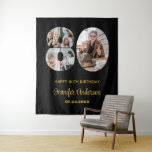 80th Birthday Number 80 Photo Collage Modern Black Tapestry<br><div class="desc">Mark eighty years of wonderful memories and adventures with this captivating 80th Birthday Number Photo Collage. This customizable template is the perfect blend of creativity and sentiment, allowing you to create a truly memorable gift for your loved one's special day. Capture the essence of incredible years in a single masterpiece...</div>