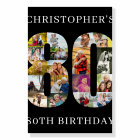 80th Birthday Number 80 Photo Collage Personalized
