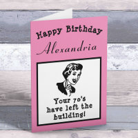 80th Birthday Over The Hill Funny Personalized
