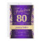 80th Birthday Party - Gold Purple