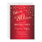 80th Birthday Party - Gold Red