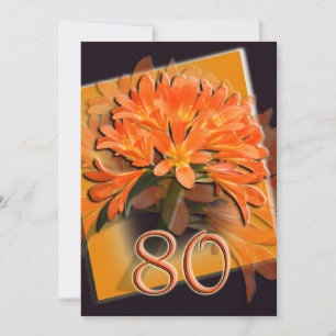 80th Birthday Party Invitation