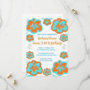 80th Birthday Party Invitation  Template for Mothe