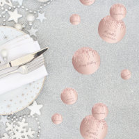 80th birthday party rose gold glitter drips pink