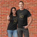 80th Birthday Party T-Shirt<br><div class="desc">Celebrate the special 80th birthday of your family member or friend with this personalized t-shirt. This classic t-shirt can be easily personalized with your own message and colours to create the perfect outfit for your special birthday party. Invite your family and friends to join in on the celebration and show...</div>