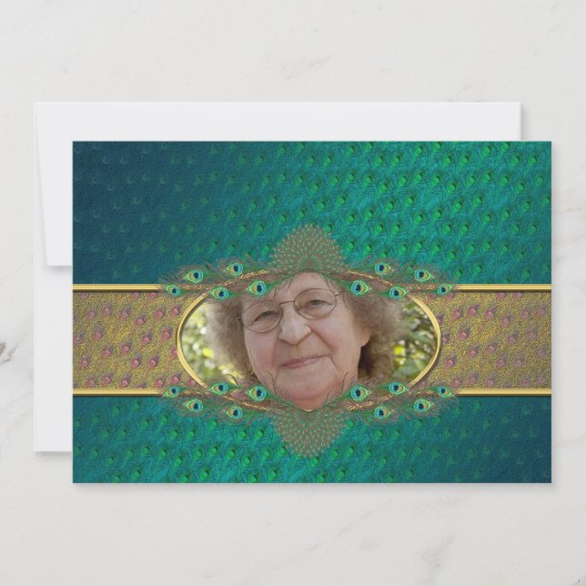 80th birthday party template invitations (Front)