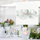 80th Birthday Personalized Napkins<br><div class="desc">80th Birthday Personalized napkins.  Simple.  Foliage.  Script Name.</div>