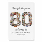 80th Birthday Photo Collage Welcome