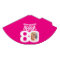 80th birthday photo personalized white hot pink