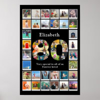 80th Birthday Photo Template