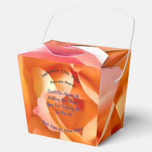 80th birthday rose photo humour text party favor box