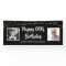 80th Birthday Then & Now Photos Lights Black
