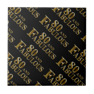 80th Birthday  Tile