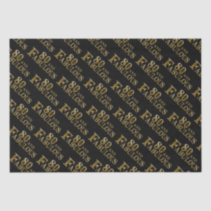 80th Birthday Tissue Paper