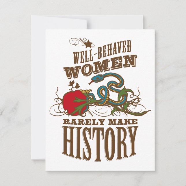 80th Birthday - Wild Woman Make History Invitation (Front)