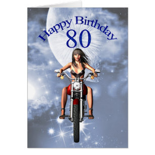 80th birthday with a biker girl