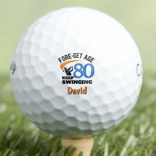 80th Golf Gift for Former CoWorker – Keep Swinging Balls