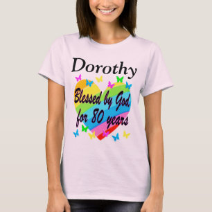80TH LOVE FILLED PERSONALIZED BIRTHDAY T SHIRT