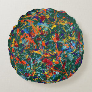 #818 Transmogrification Round Pillow