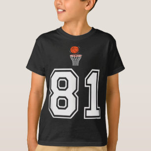 81 Number Basketball Style Vintage White Tank Top 