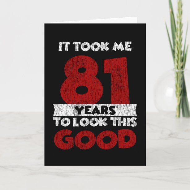 81st Birthday Cards | Zazzle CA