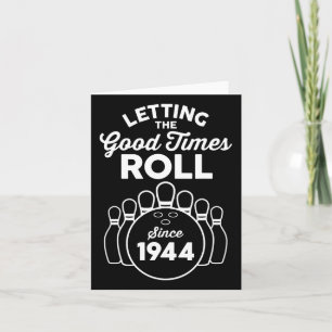 81 Year Old Bowler 81st Birthday Bowling  Card