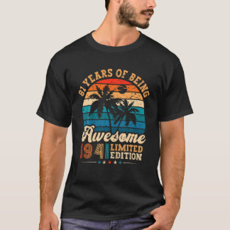 81 Year Old Gifts Awesome 1941 Limited Edition 81T T-Shirt