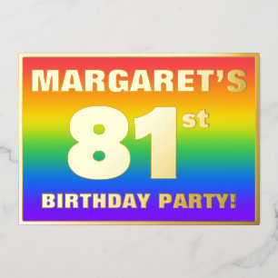 81st Birthday Party: Fun, Colourful Rainbow Patter