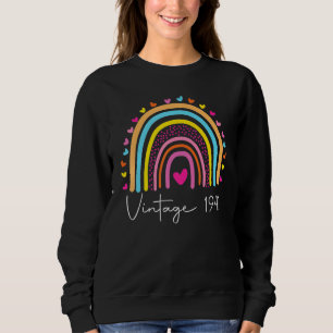 81st Birthday Vintage 1941 Rainbow Birthday Sweatshirt