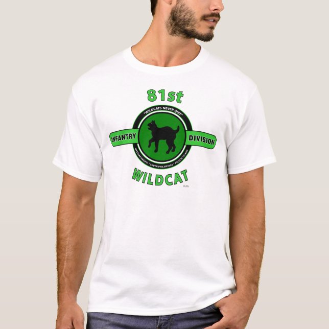 81ST INFANTRY DIVISION "WILDCAT" DIVISION T-Shirt (Front)