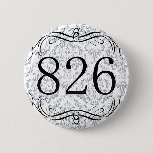 826 Area Code 2 Inch Round Button