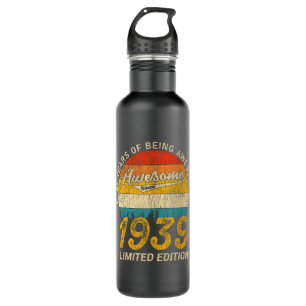 82 Year Old Bday 1939 Awesome Since 82th Birthday 710 Ml Water Bottle