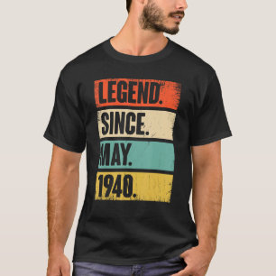 82 Year Old Legend Since May 1940 82nd Birthday T-Shirt
