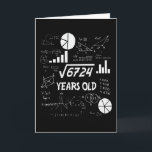 82 Years Old Bday Math Teacher 82nd Birthday Gift Card<br><div class="desc">Birthday Design For anyone who's horoscope say difficult & Stubborn But totally worth.Wear it with pride at work,  school gym perfect to pair with shorts,  leggings or jeans for a casual yet trendy Look</div>