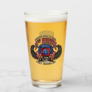 82e bragg de fort aéroporté 16 oz de verre pinte