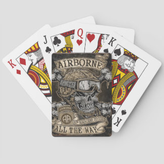 82e cartes de jeu aéroportées