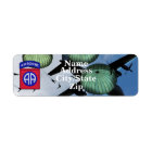 82e étiquette de adresse de la division aéroportée