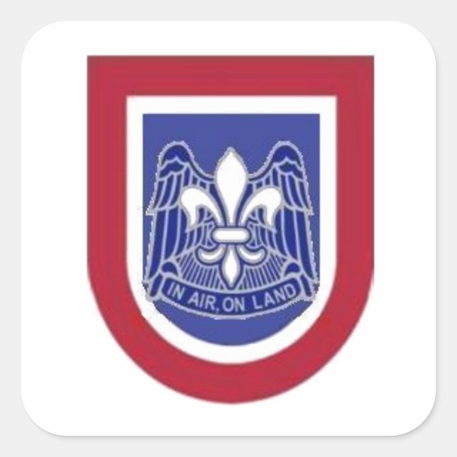 82E STICKERS AIRBORNE BERET FLASH/DUI (Devant)